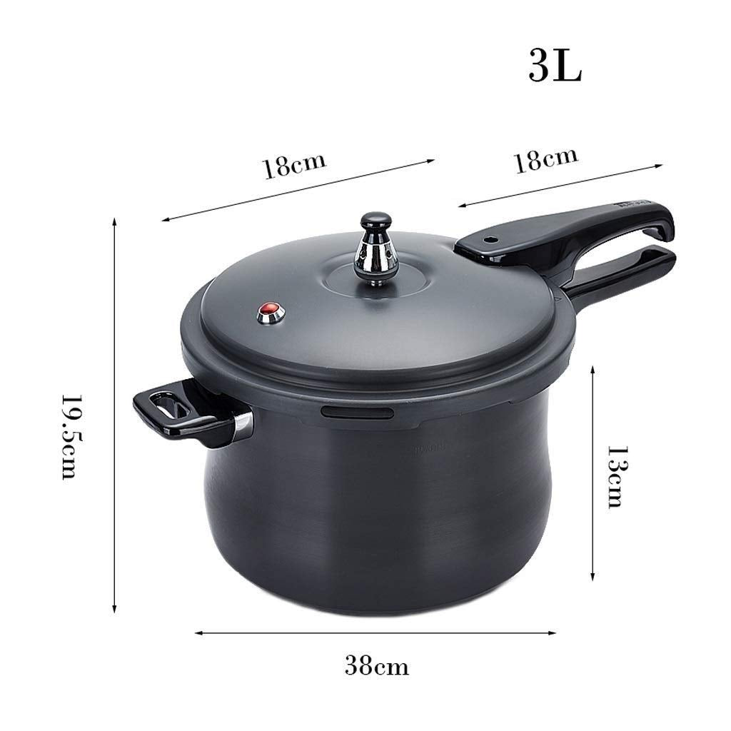 Black 3L Stainless Steel Pressure Cooker N493904