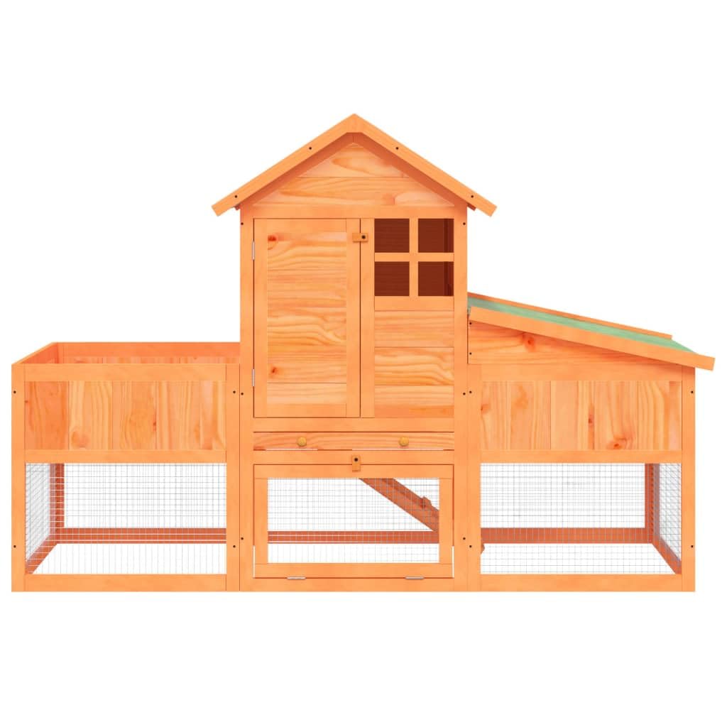 2-Tier Wooden Rabbit Hutch I622