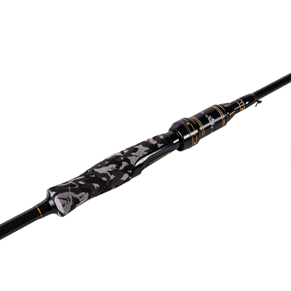2 Piece 7 Feet 24 Ton Carbon Fiber Spincasting Fishing Rod with 2 Tips R82265