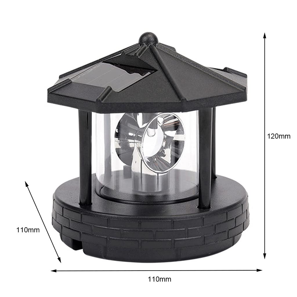 2 Pieces Solar Powered Lighthouse Shape Light E263