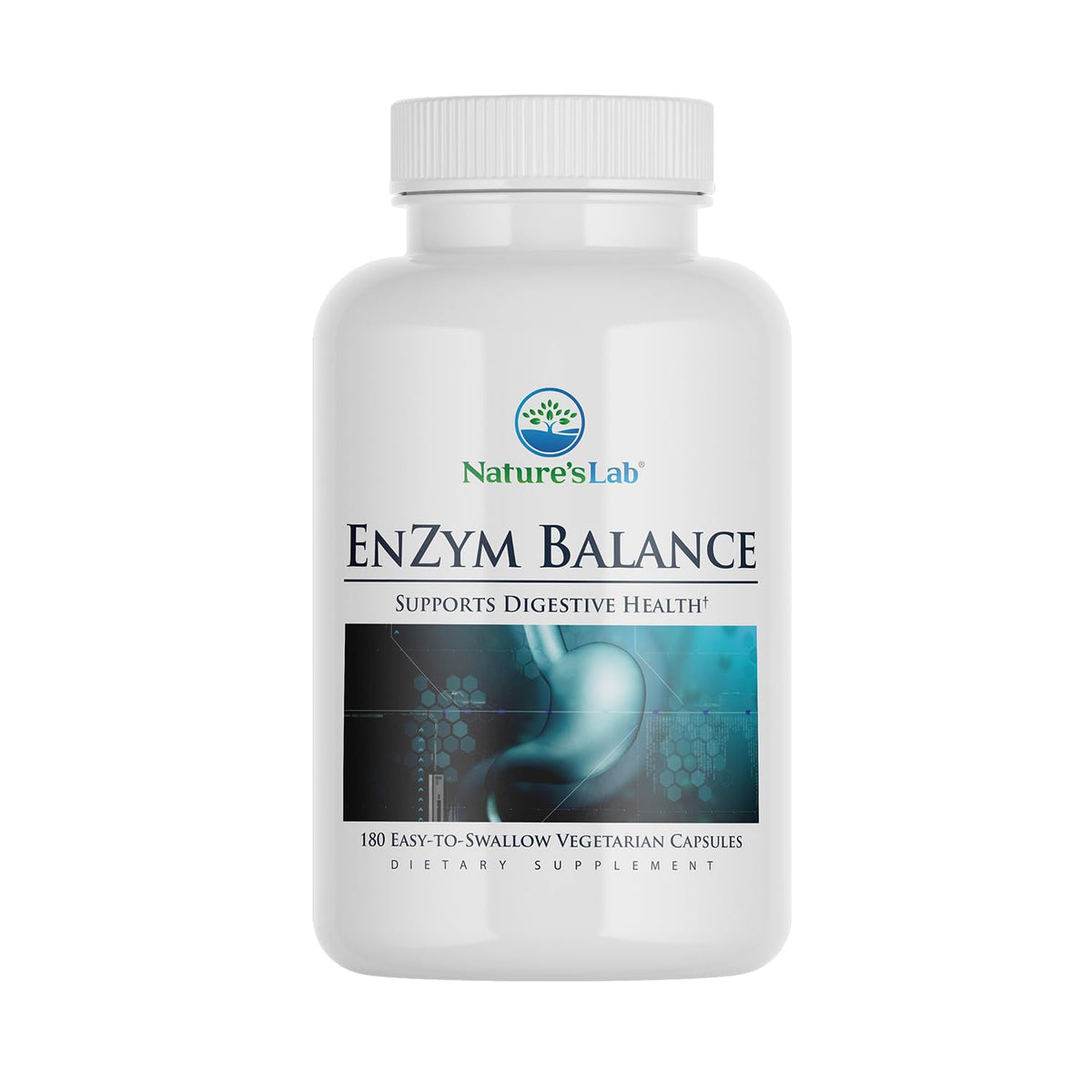 180 Capsules Digestive Enzymes with Aloe Turmeric Ginger Oregano G8382