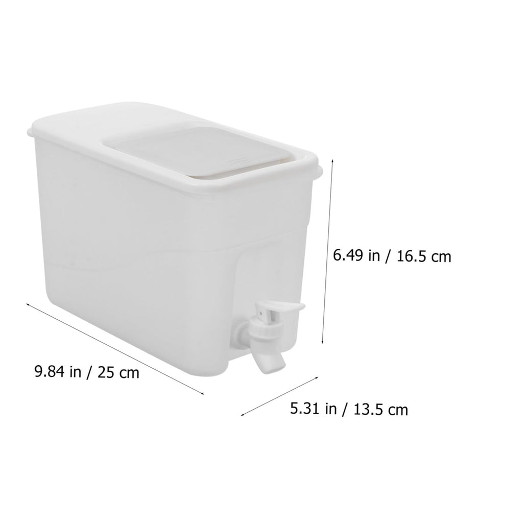 White PP Water Jug with Faucet U871308