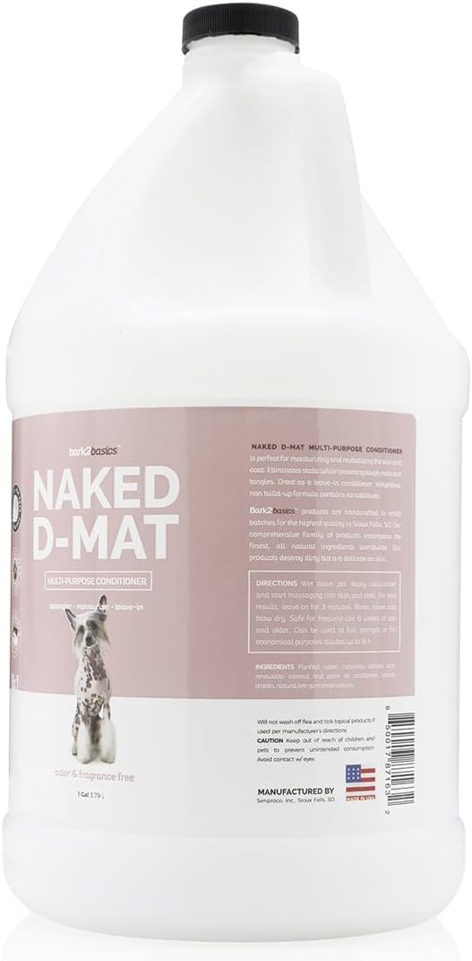 Unscented Dog Conditioner and Detangler, 1 Gallon M967