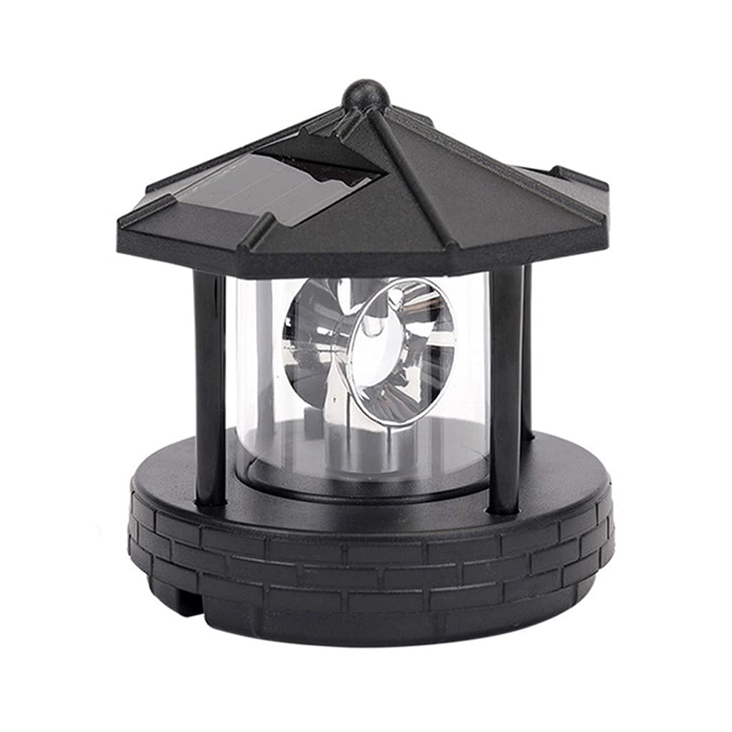 2 Pieces Solar Powered Lighthouse Shape Light E263