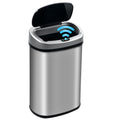 13 Gallon Touch-Free Motion Sensor Stainless-Steel Trash Can E95520