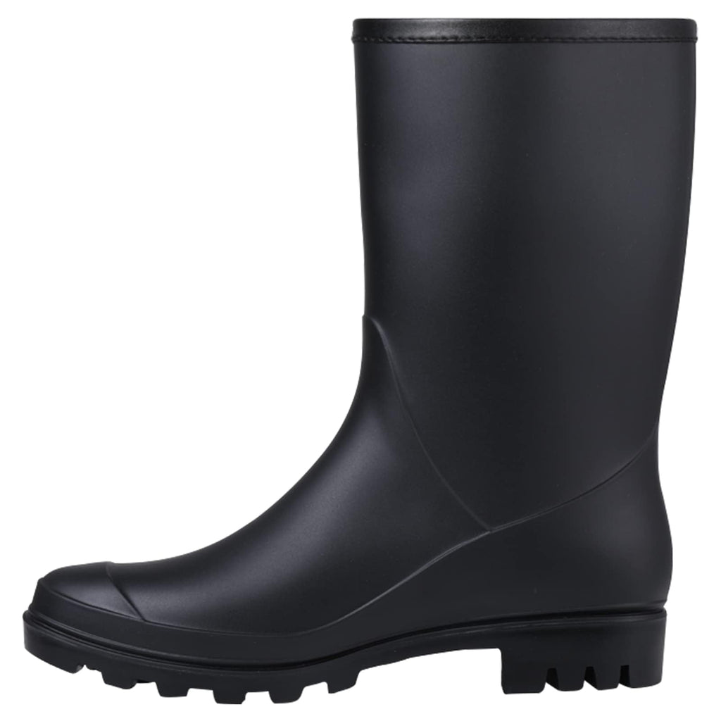 Mid Calf Waterproof Rain Boots with Buckle D3139