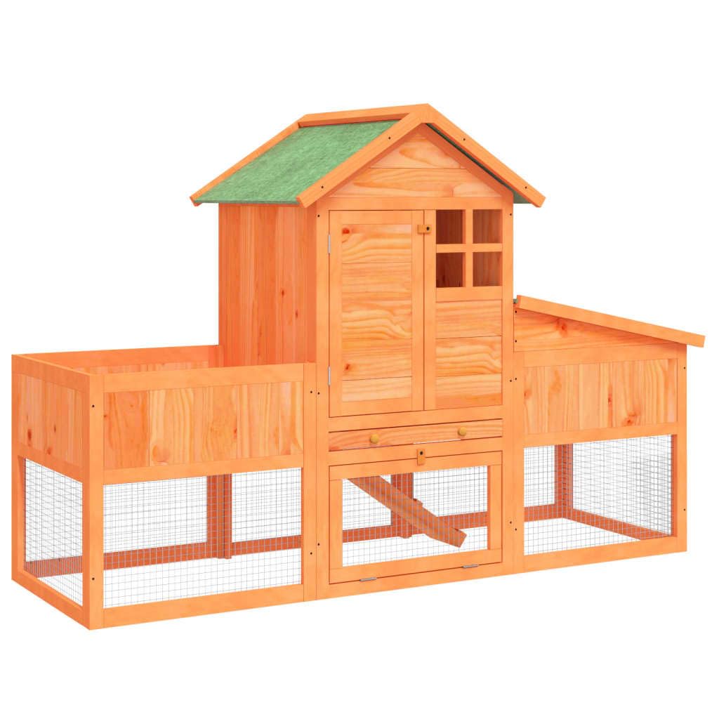 2-Tier Wooden Rabbit Hutch I622
