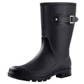 Mid Calf Waterproof Rain Boots with Buckle D3139