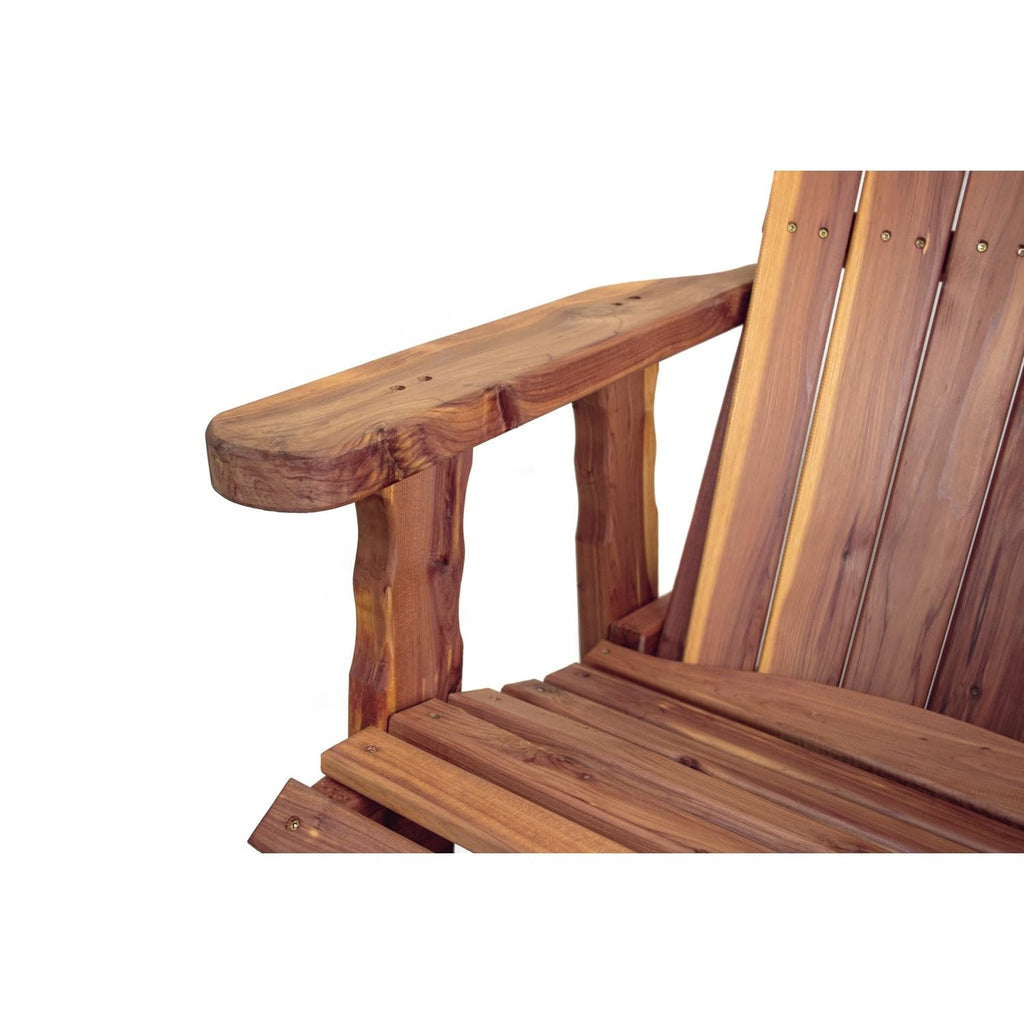 Cedar Adirondack Swivel Glider Outdoor Patio Chair A48947