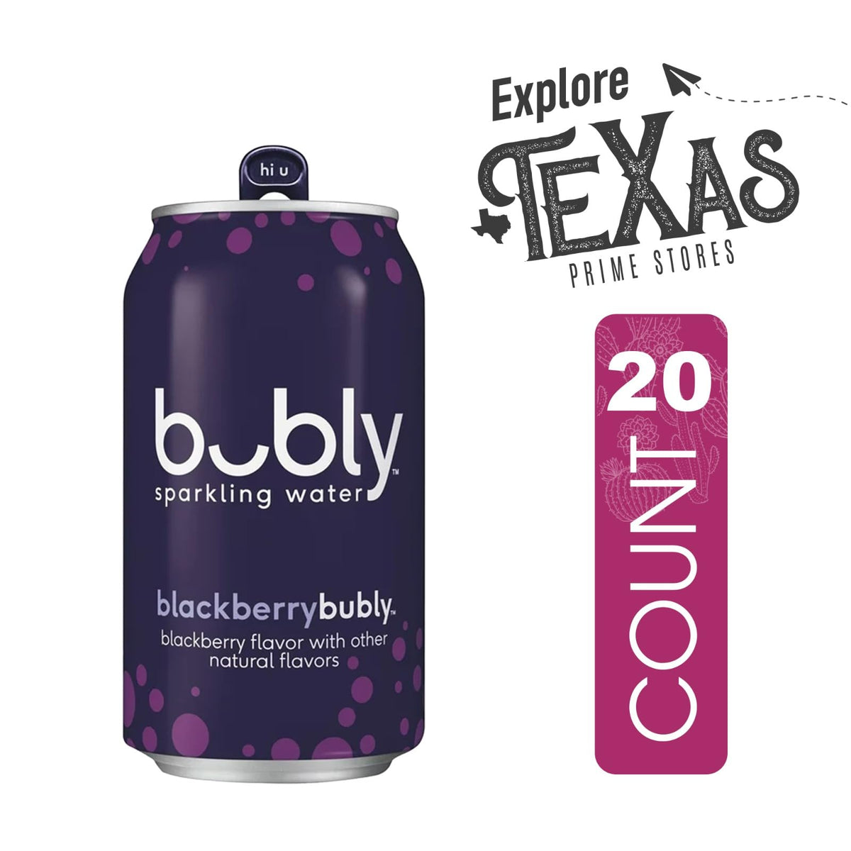 Blackberry Flavored Sparkling Water 20-Pack 12 fl oz Aluminum Can K780