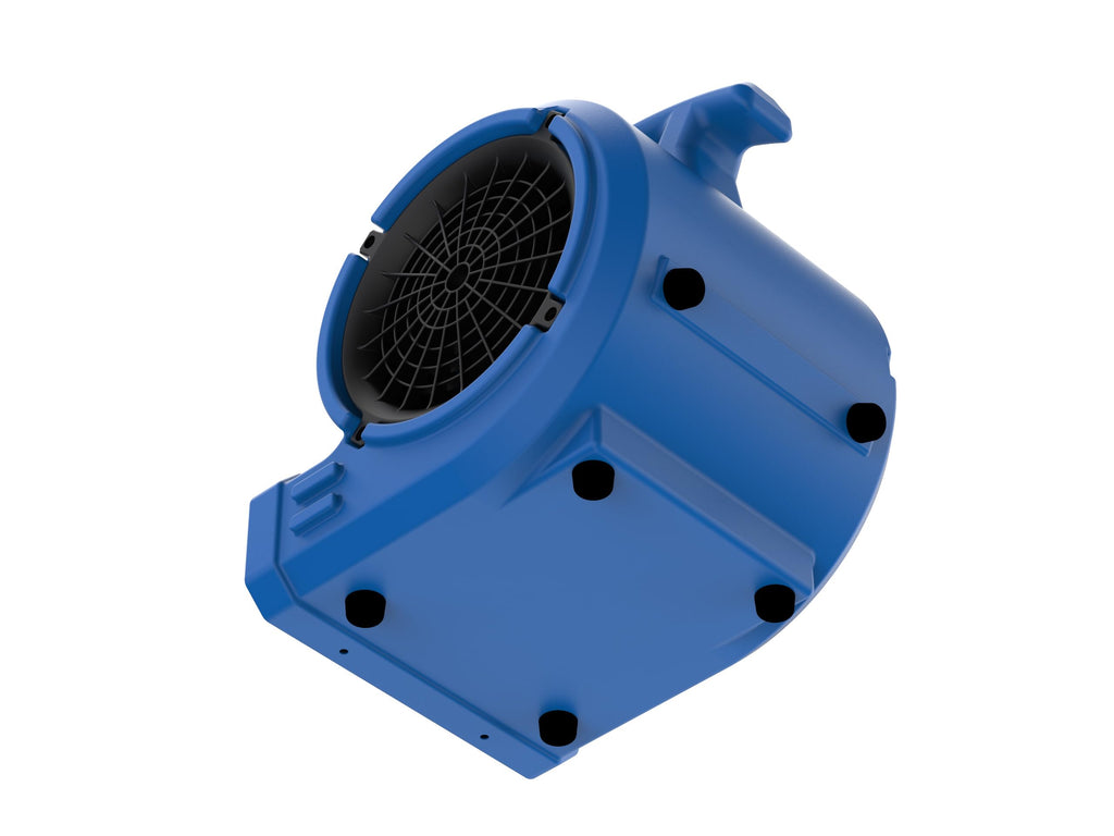1/8 HP Air Mover Floor Fan, 2 Speeds, Blue Y509846