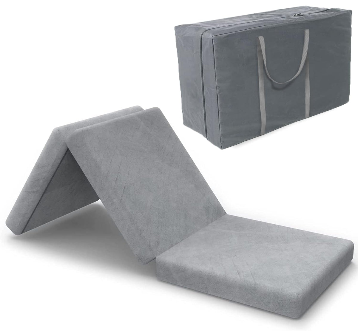 3.95" Full Memory Foam Folding Topper with Storage Bag D668