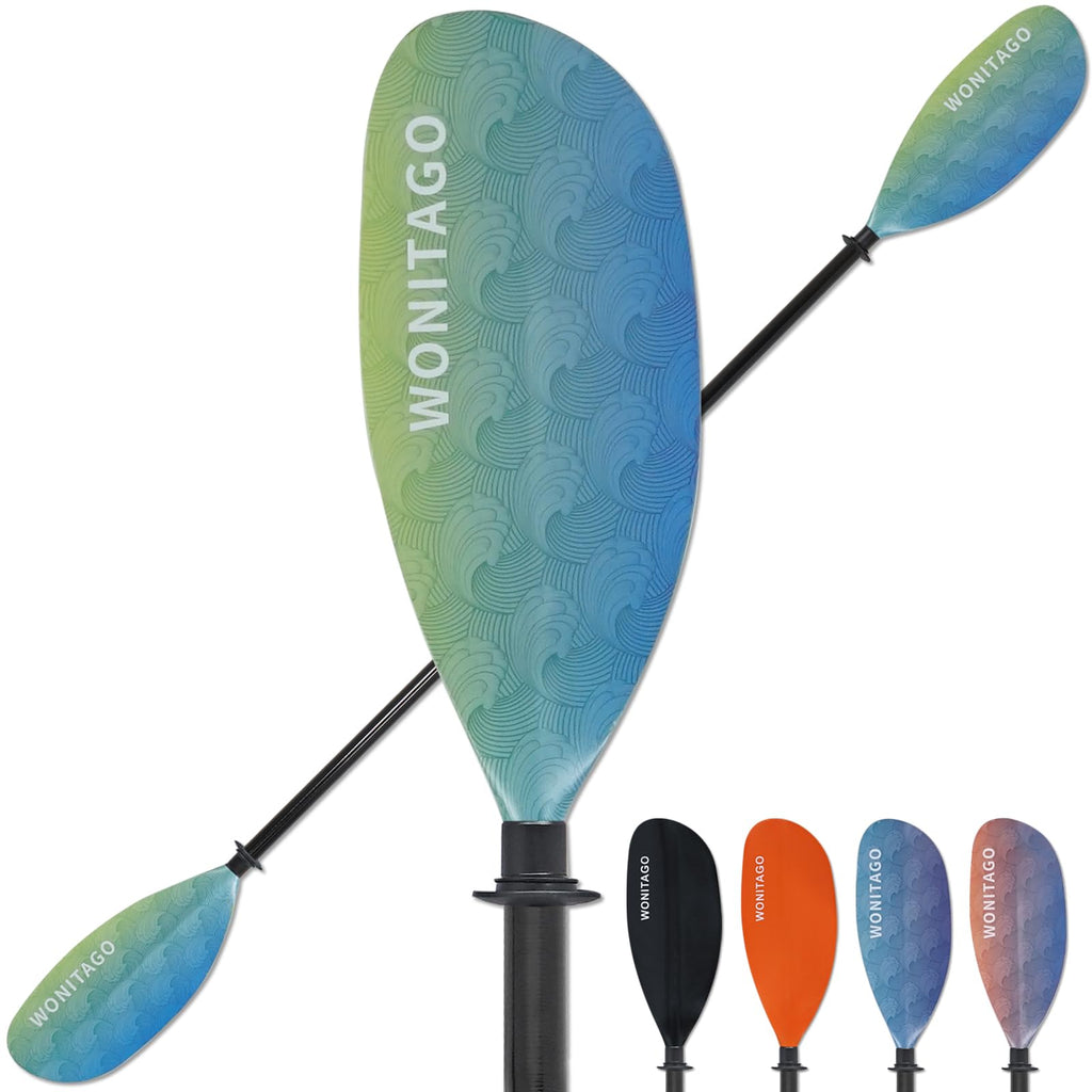 Adjustable Fiberglass Shaft Nylon Blade Kayak Paddle Q487316
