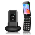 Unlocked Flip Phone with Big Buttons and SOS Button, Matte Black S481134