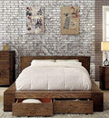California King Walnut Platform Bed K738