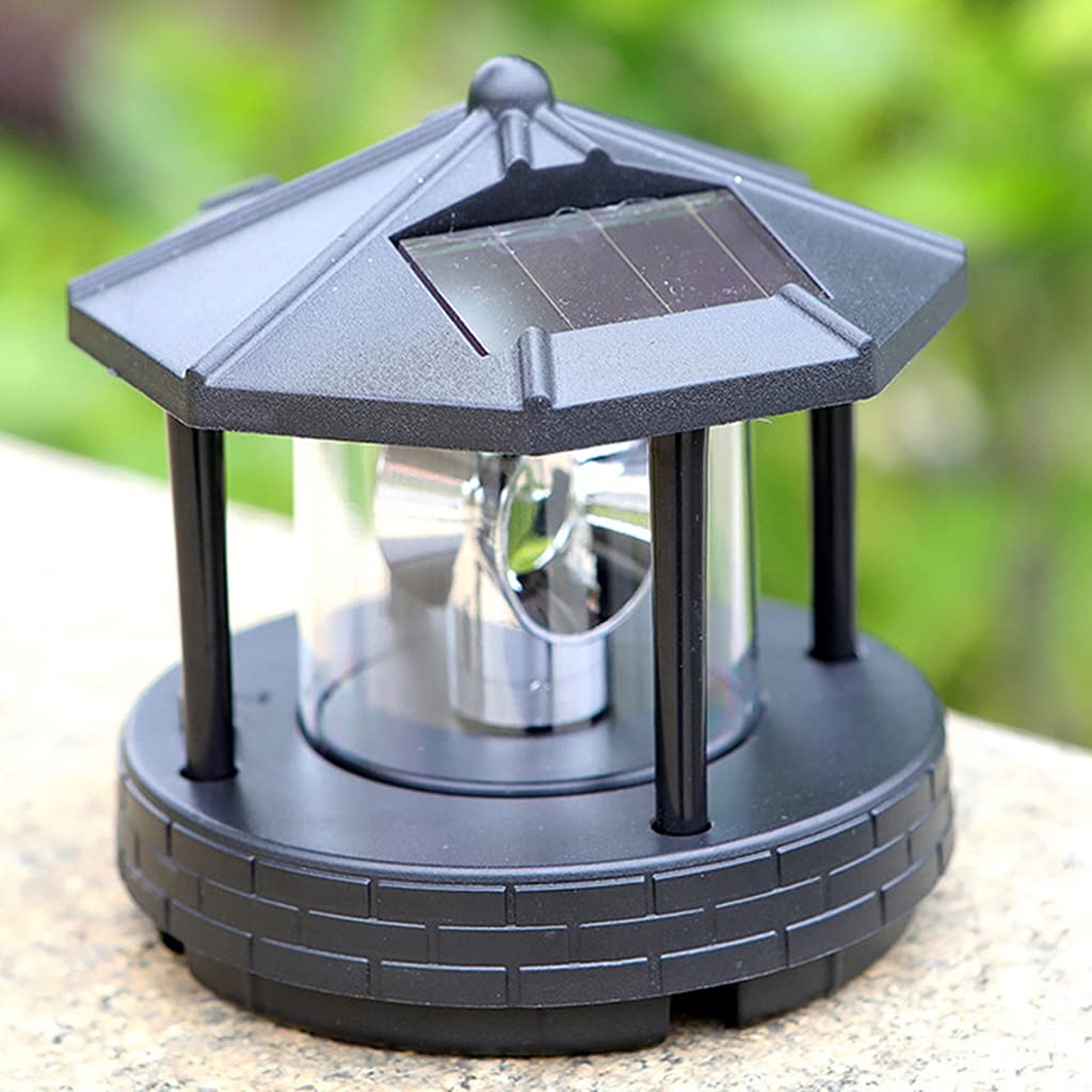 2 Pieces Solar Powered Lighthouse Shape Light E263