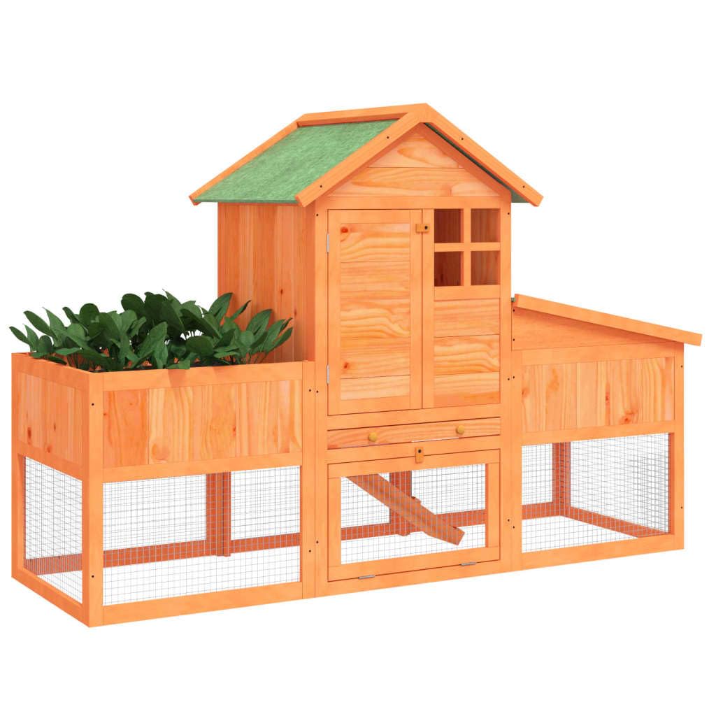 2-Tier Wooden Rabbit Hutch I622