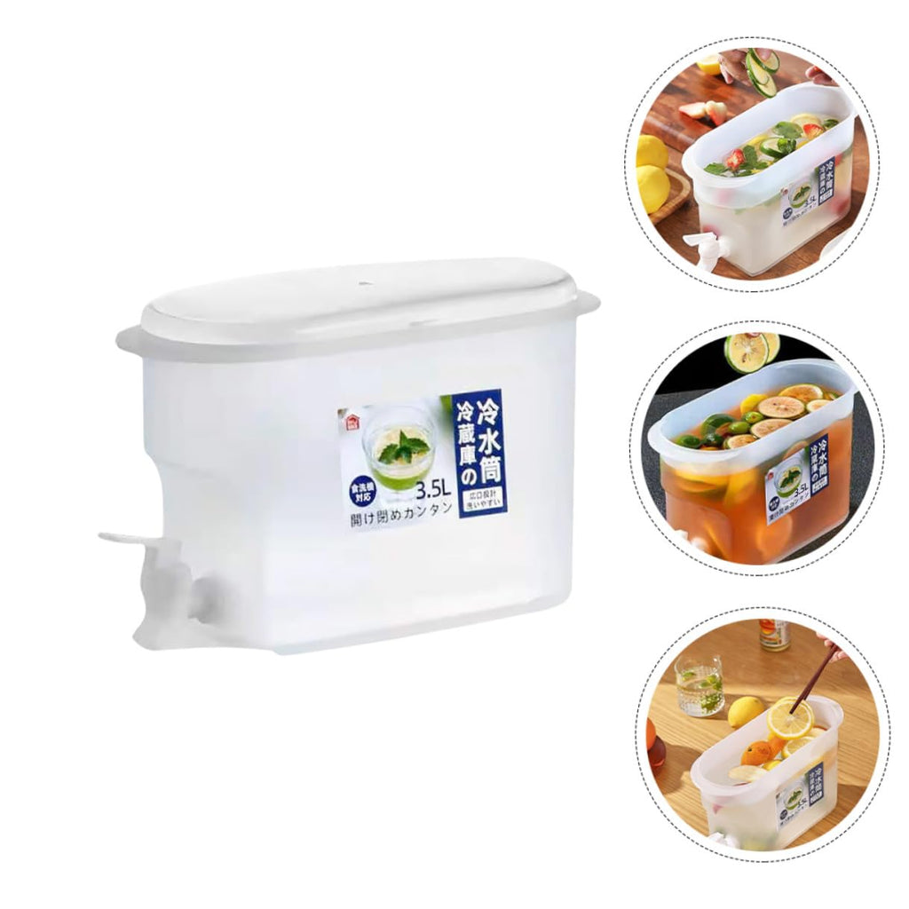 Fridge Water Jug 3.5l PP Drink Dispenser with Faucet G70441
