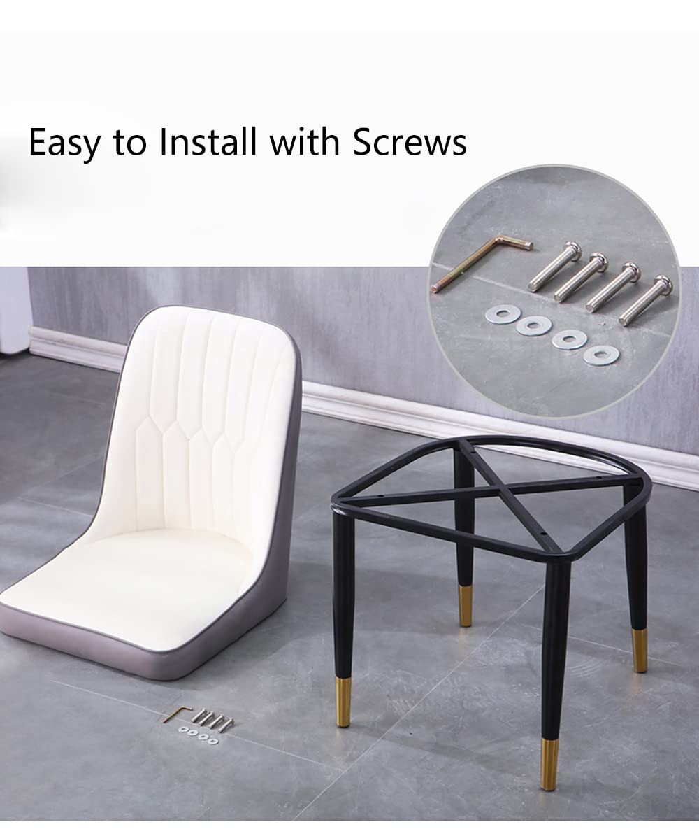 Upholstered Dining Chair Set of 2 Black C183