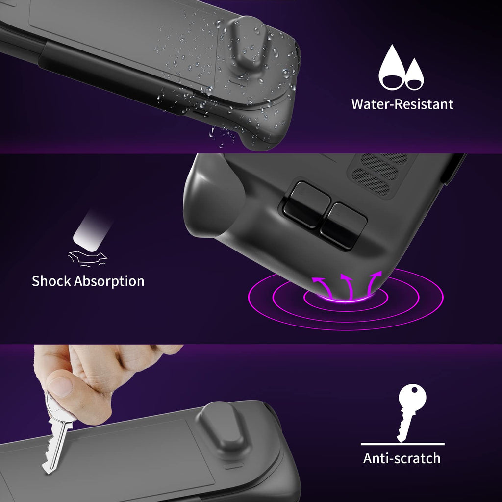 Ultra Slim TPU Protective Case with Front Cover for Steam Deck/OLED V604