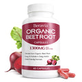 Organic Beet Root Capsules, 1300mg - 60 Capsules J39440