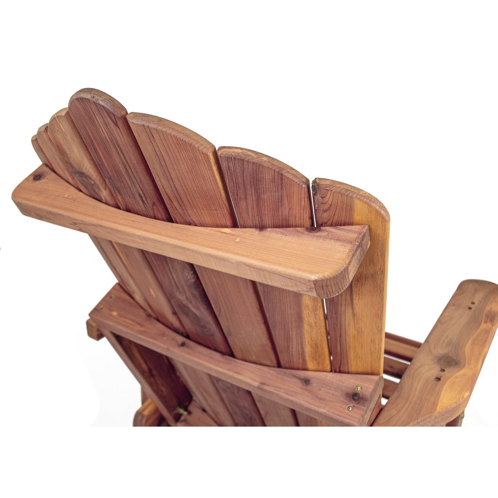 Cedar Adirondack Swivel Glider Outdoor Patio Chair A48947