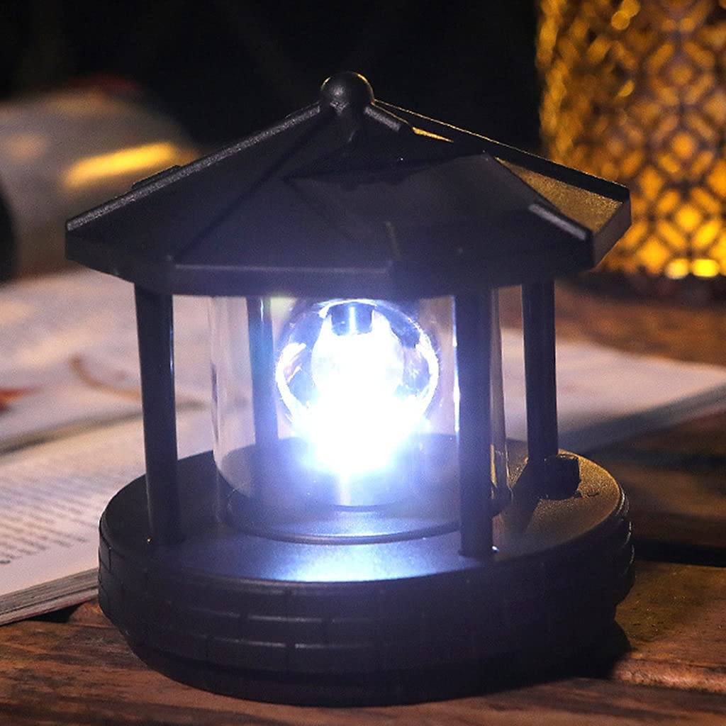 2 Pieces Solar Powered Lighthouse Shape Light E263