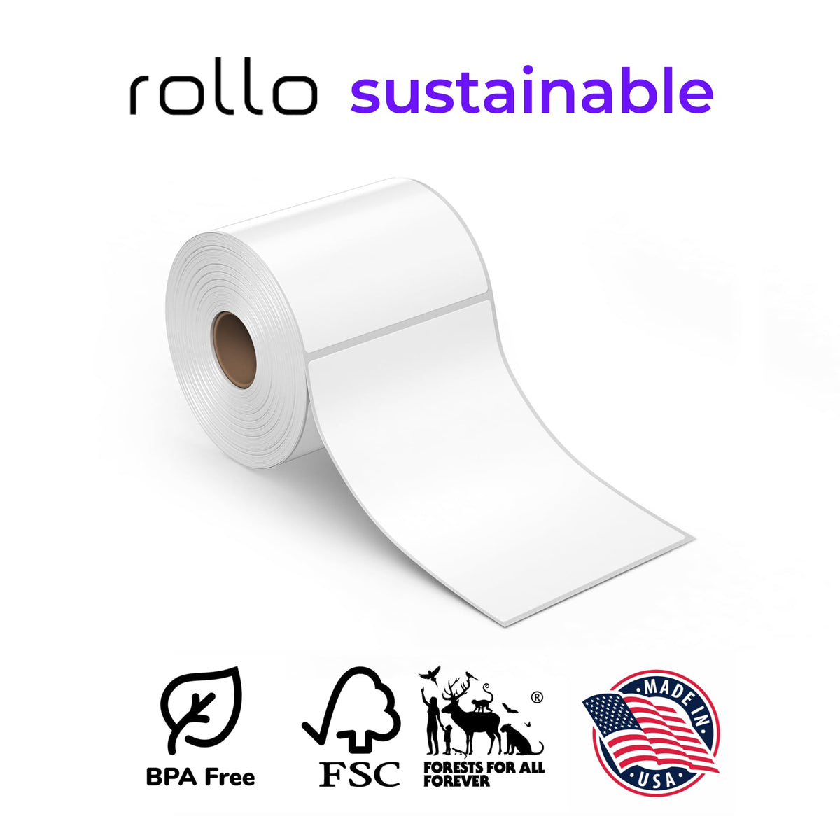 4x6 Direct Thermal Shipping Labels 500 Label Roll C908413
