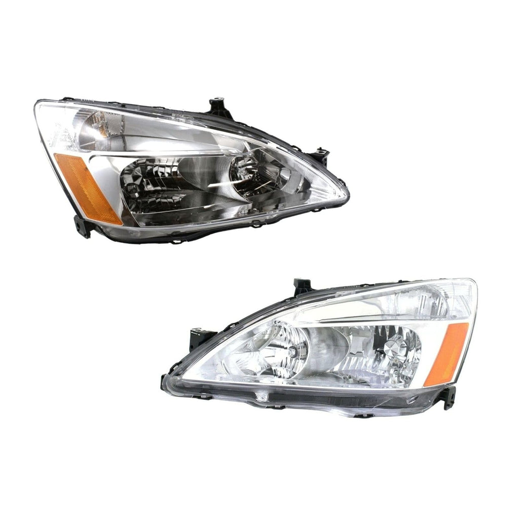 Headlight Set Left Right Clear Lens V9016