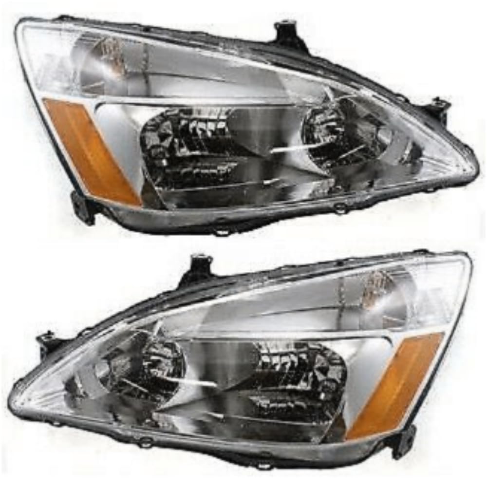 Headlight Set Left Right Clear Lens V9016