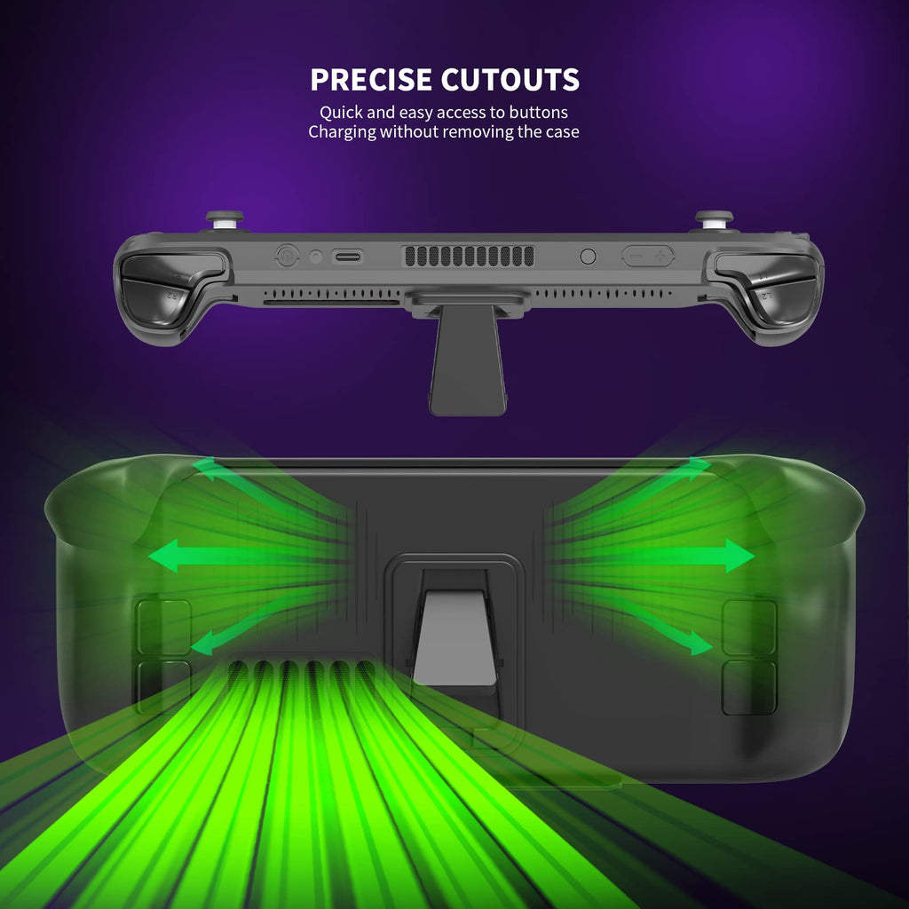 Ultra Slim TPU Protective Case with Front Cover for Steam Deck/OLED V604
