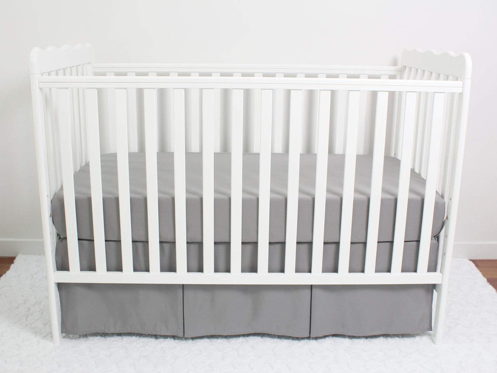 3-Pack Fitted Crib Sheets Set, 9" Deep Microfiber, Navy Blue Charcoal Gray P32030
