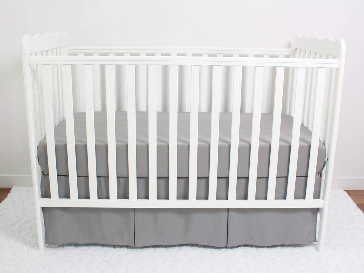 3-Pack Fitted Crib Sheets Set, 9" Deep Microfiber, Navy Blue Charcoal Gray P32030
