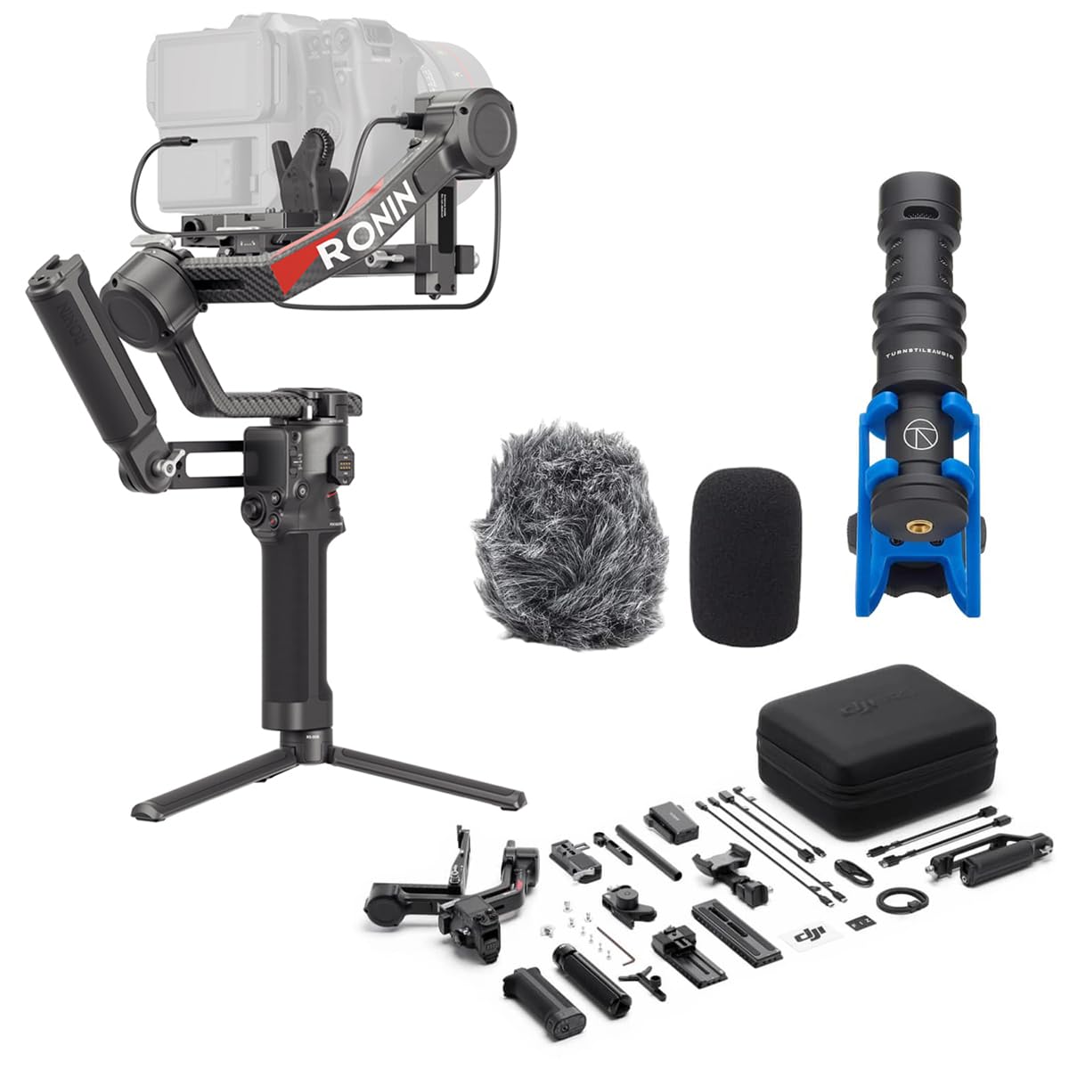 3-Axis Gimbal Stabilizer with Image Transmitter, Focus Pro Motor, Shotgun Microphone D24773