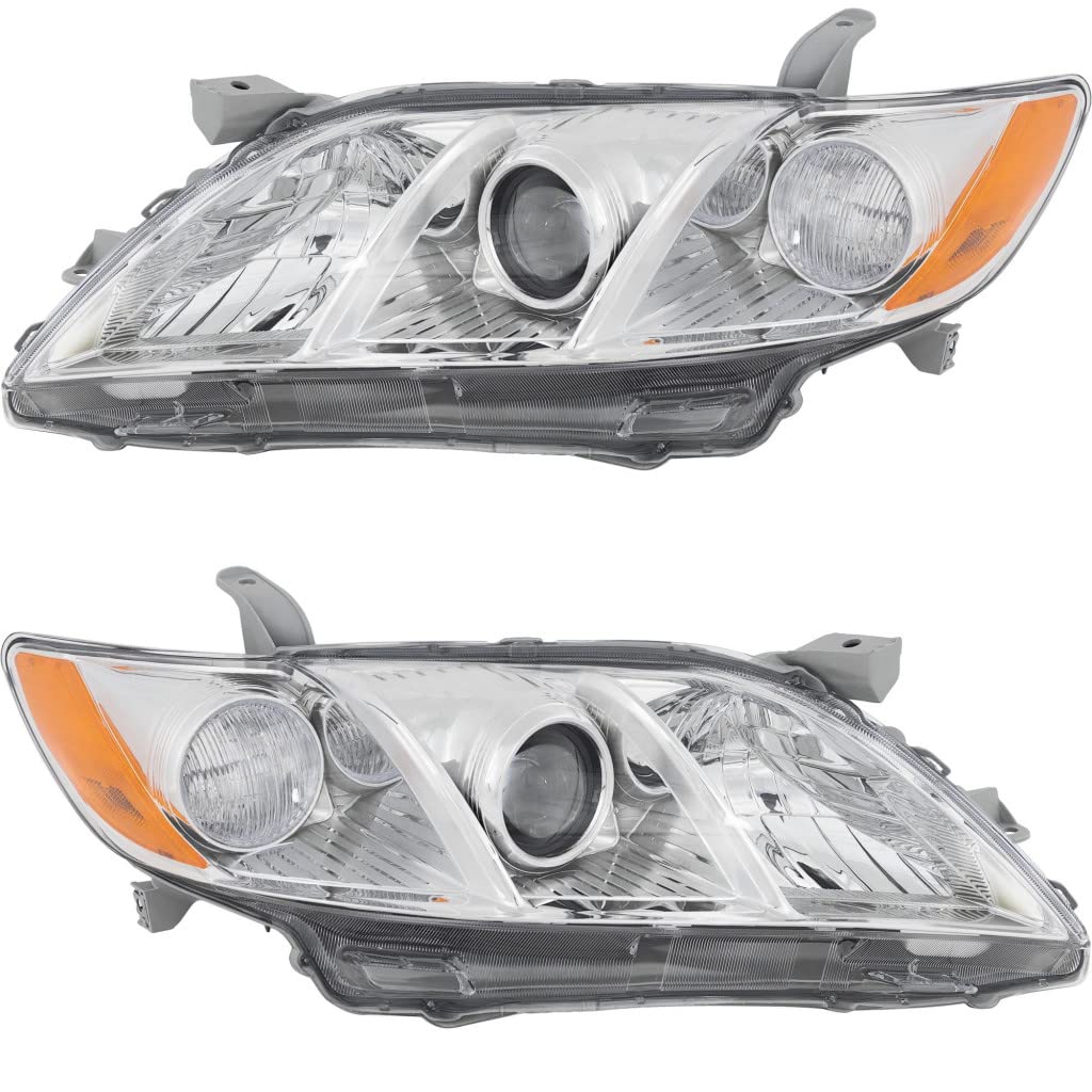 Toyota Camry Headlight 2007 2008 2009 Driver and Passenger Side Pair Set Q7915