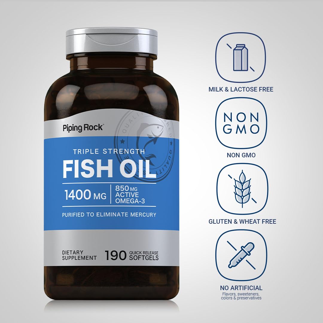 Fish Oil Omega 3 1400 mg 190 Softgels L979