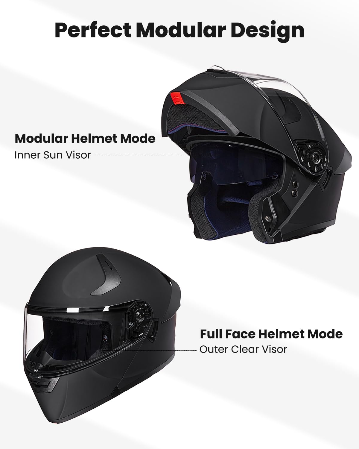 Modular Full Face Motorcycle Helmet R883