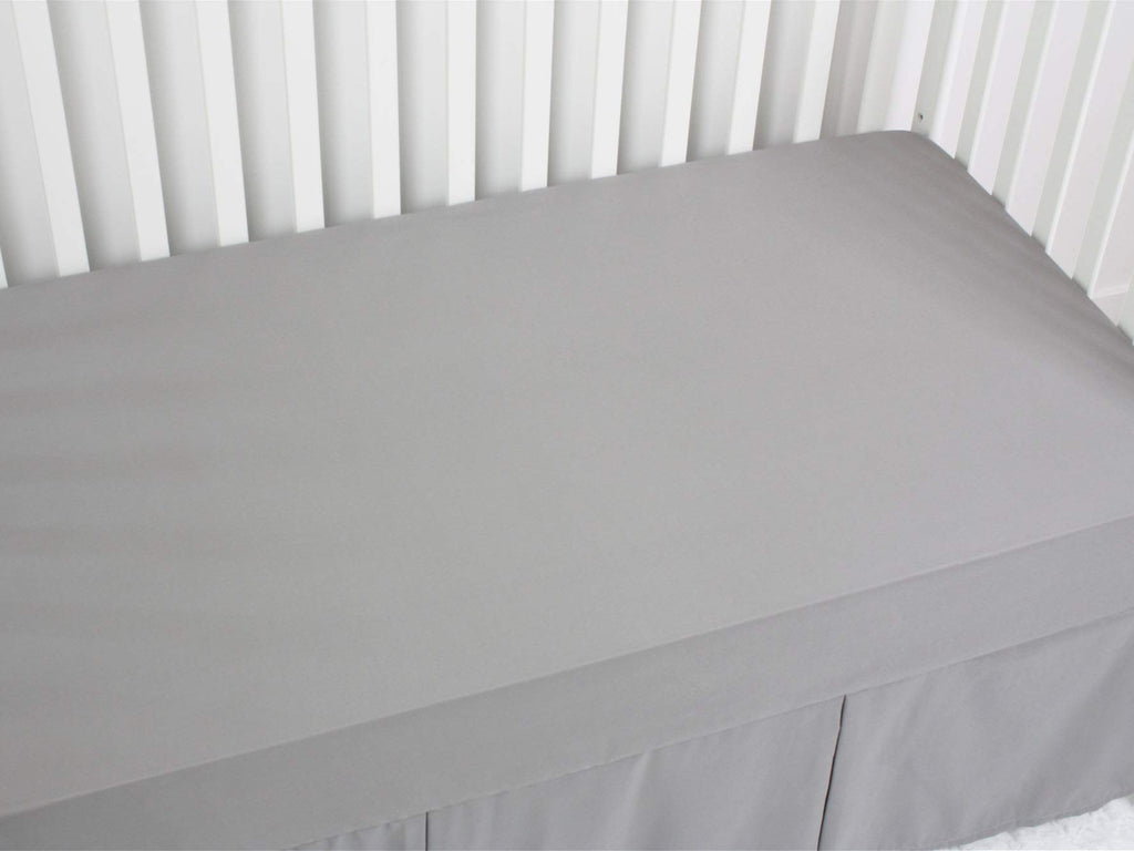 3-Pack Fitted Crib Sheets Set, 9" Deep Microfiber, Navy Blue Charcoal Gray P32030