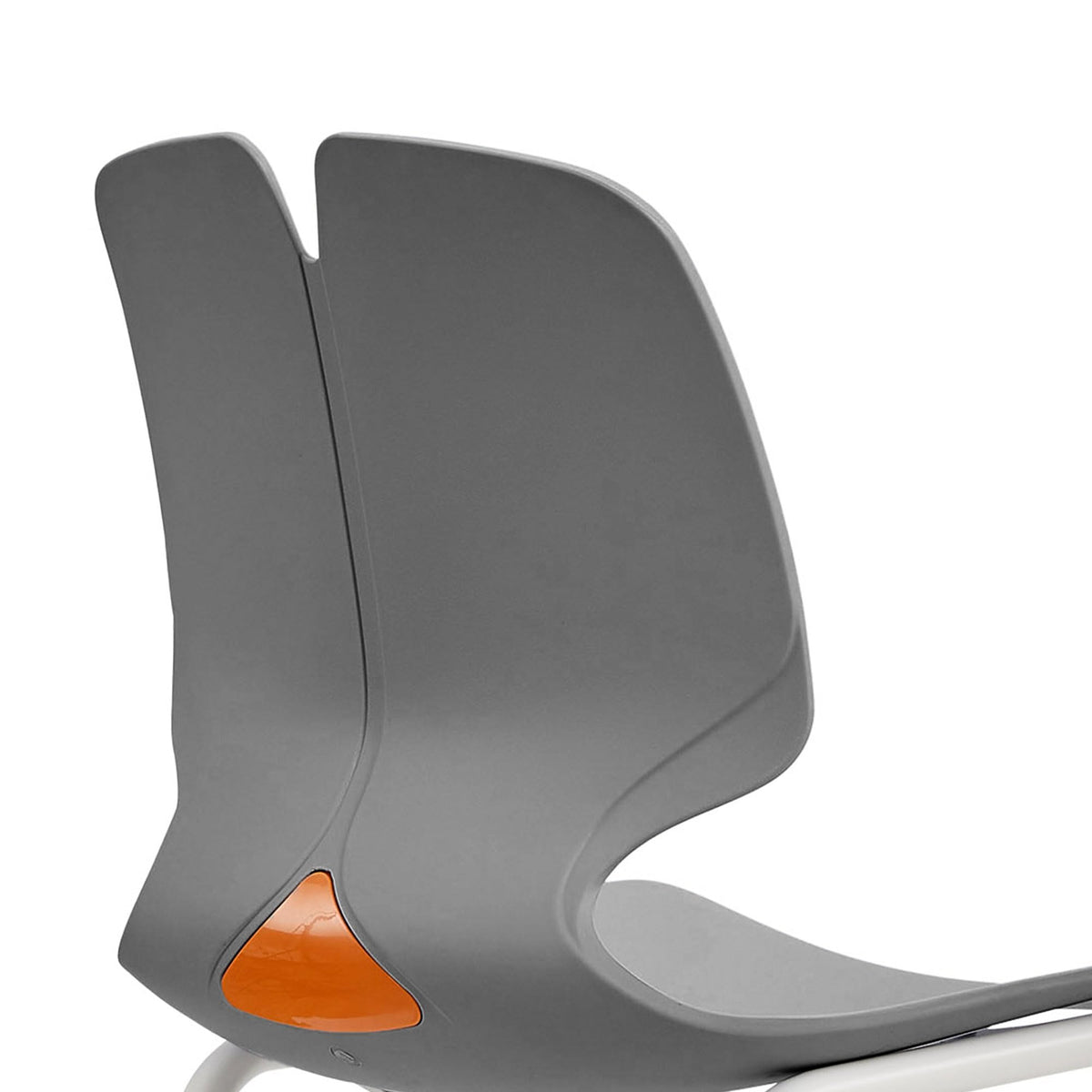 Grey Polypropylene Steel Stacked Office Chair Set H8925