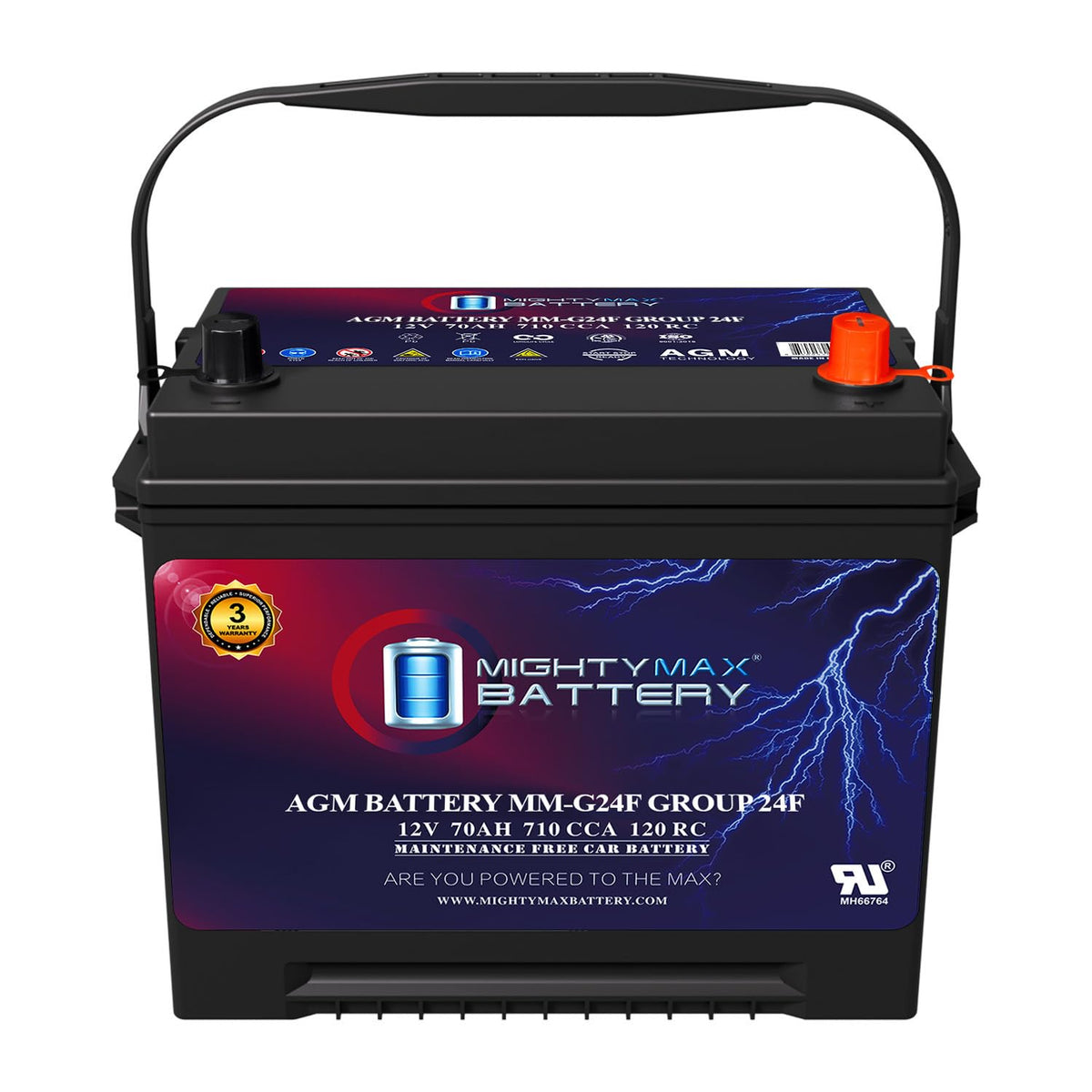 12V 70Ah AGM Replacement Battery N99006