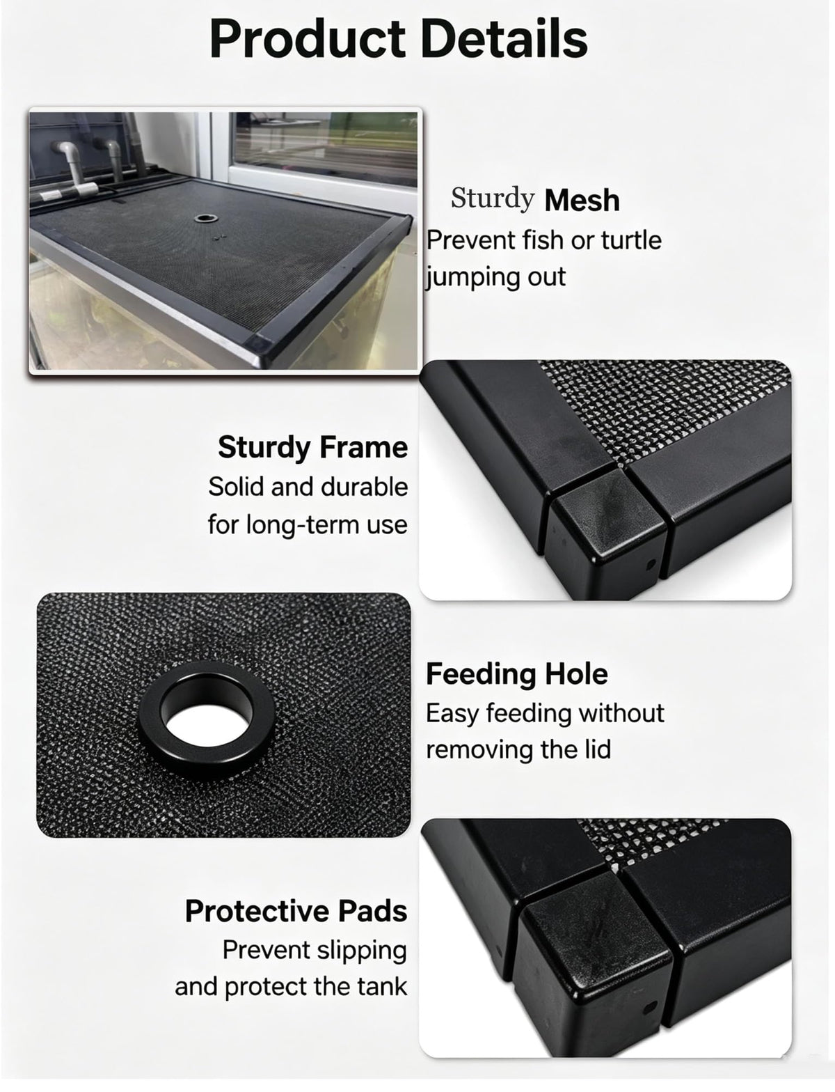 Aluminum Mesh Aquarium Lid for 10-20 Gallon Tanks A660761