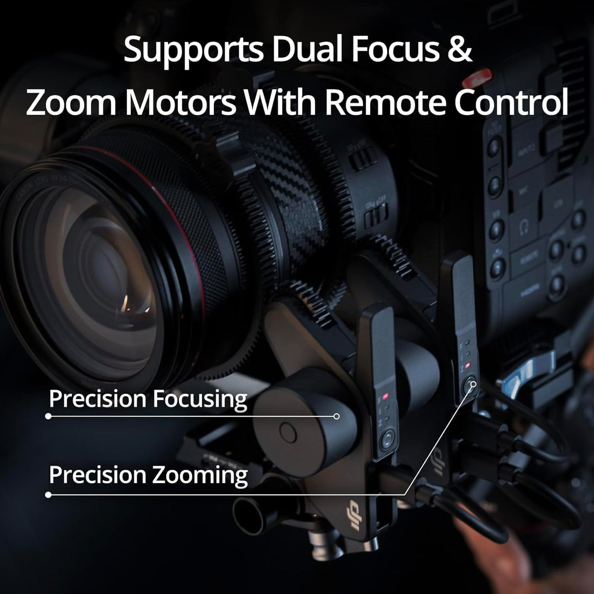 3-Axis Gimbal Stabilizer with Image Transmitter, Focus Pro Motor, Shotgun Microphone D24773