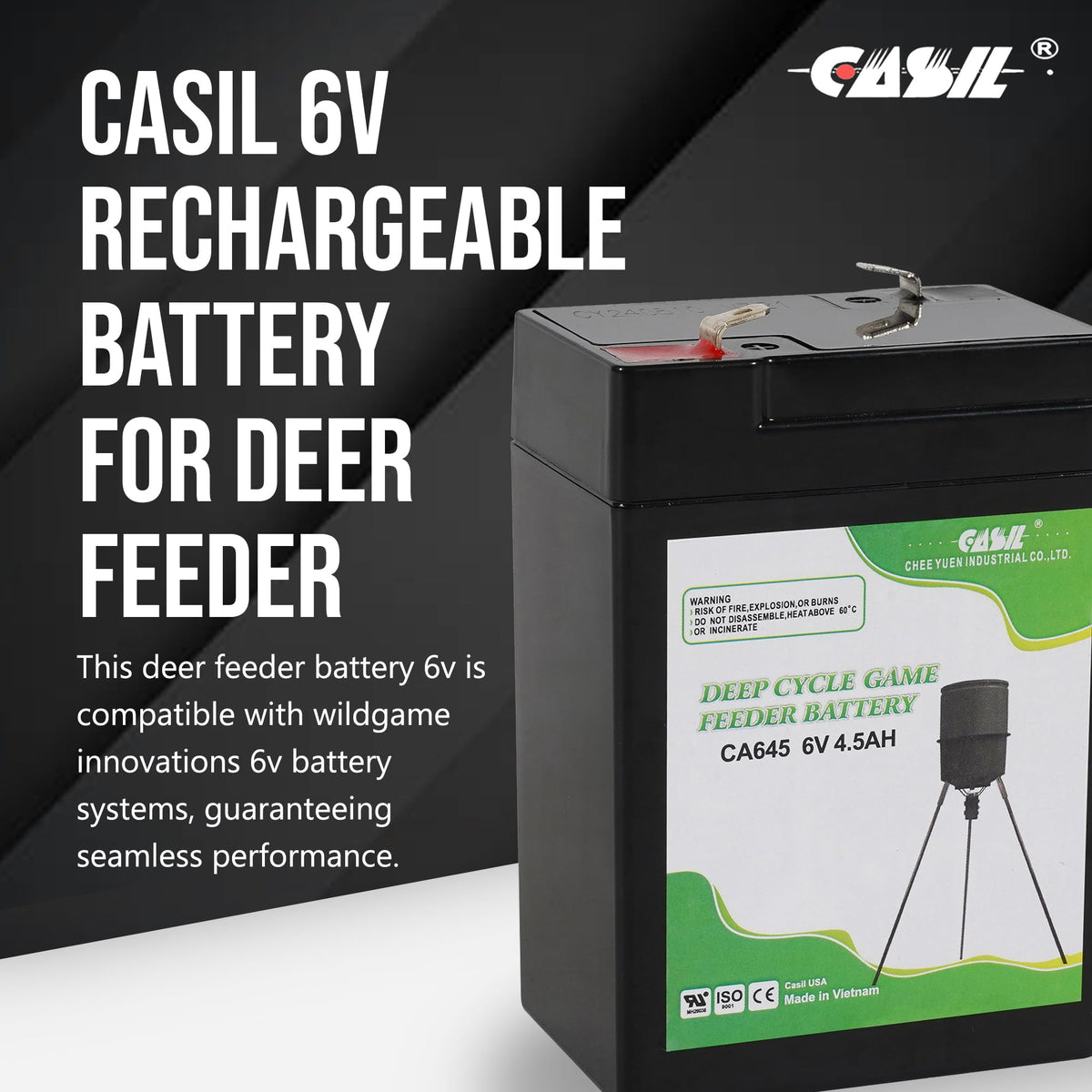 6V 4.5ah Rechargeable Battery E5327