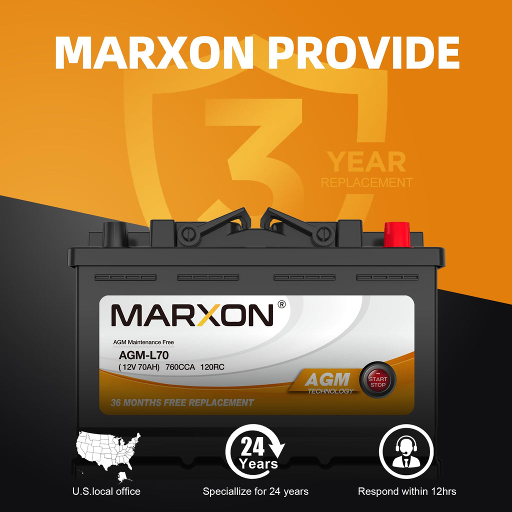 12v 70AH 760CCA AGM Car Battery O151