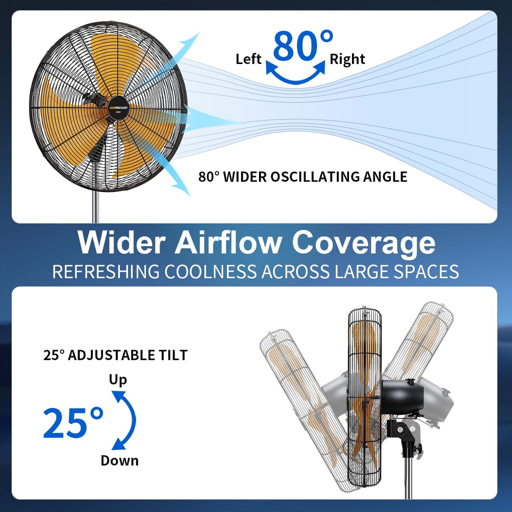 18 inch Oscillating High Velocity Pedestal Fan Y622