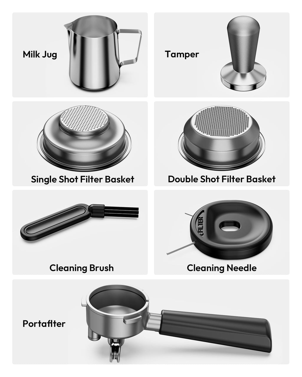 Espresso Machine with Grinder and Milk Frother L7101