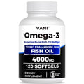 Omega 3 Fish Oil 4000mg 120 Softgels EPA DHA S36710