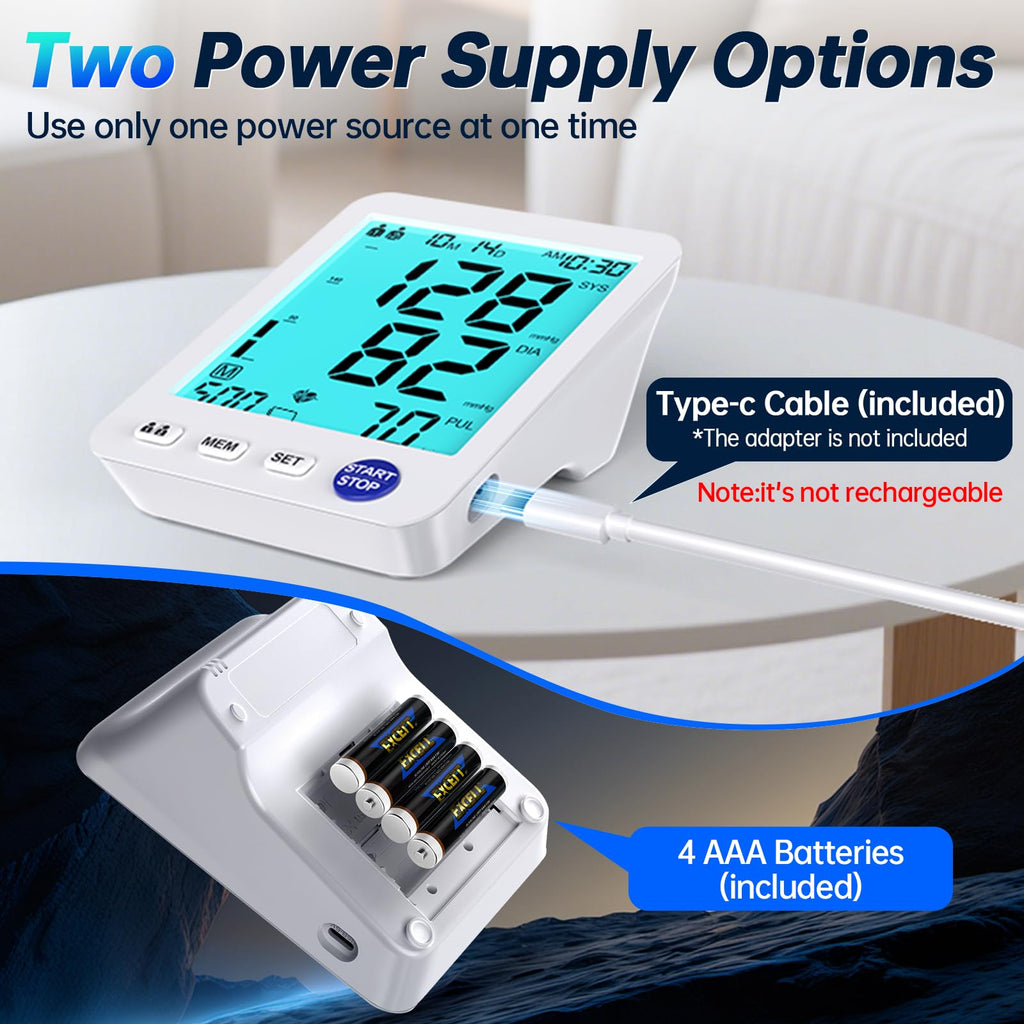 Electronic Blood Pressure Monitor 3 Size Cuffs H542398