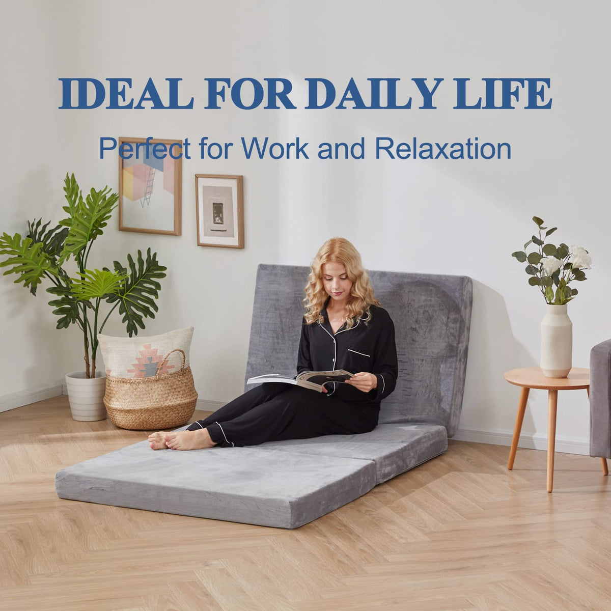 3.95" Full Memory Foam Folding Topper with Storage Bag D668