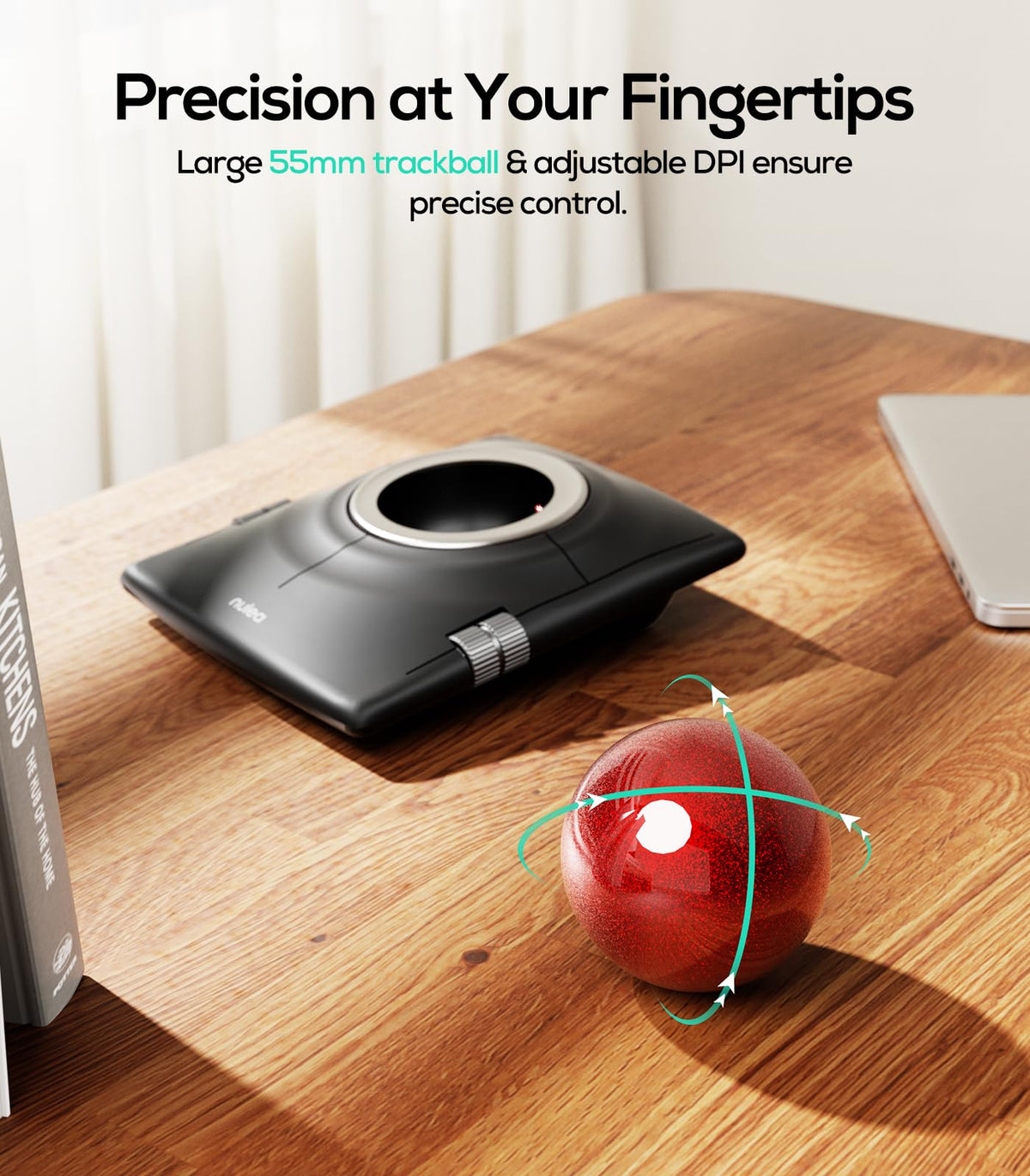 Wireless Ergonomic Trackball Mouse S63262